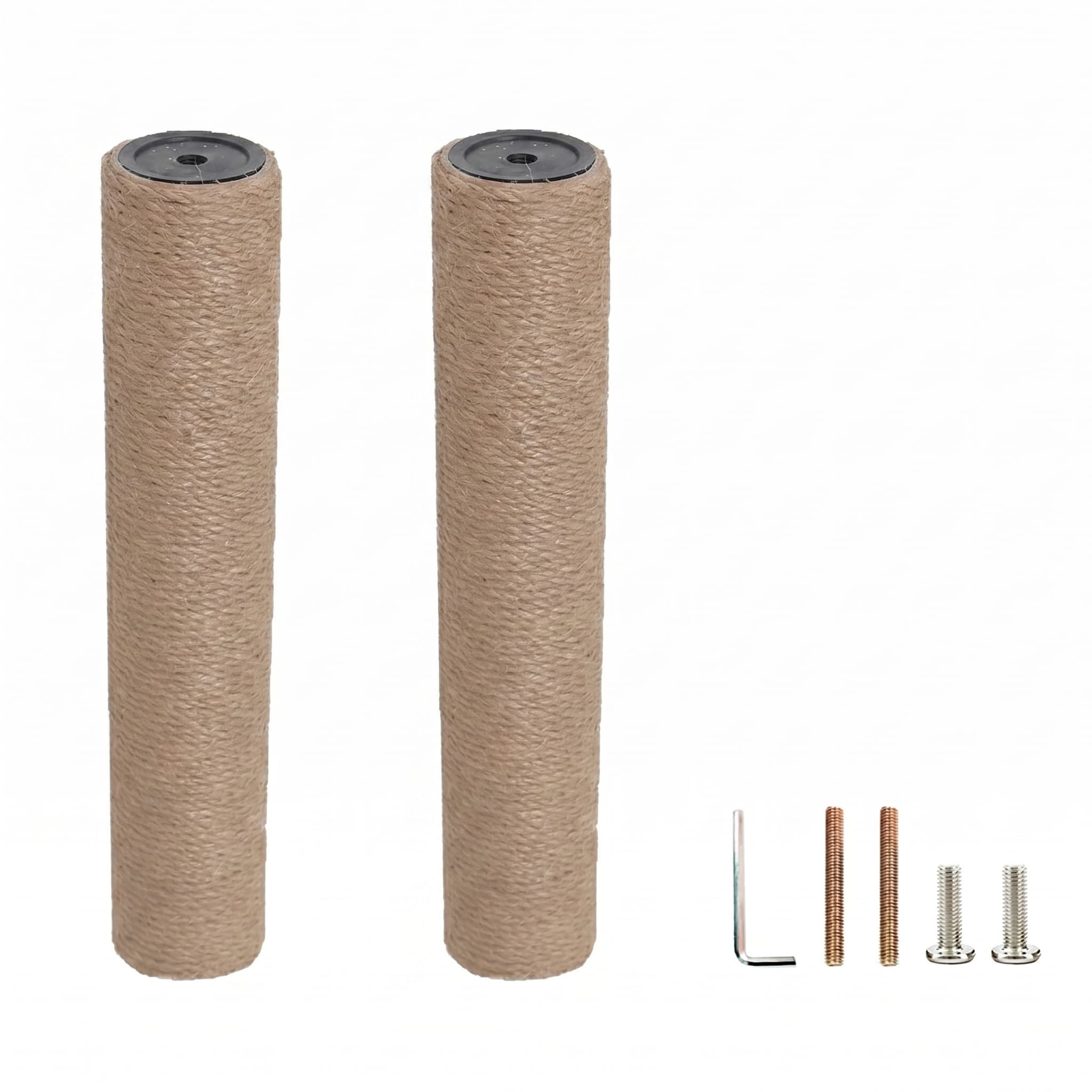 Sisal-Kratzstangen-Ersatz, 2er-Set, 20-50 cm
