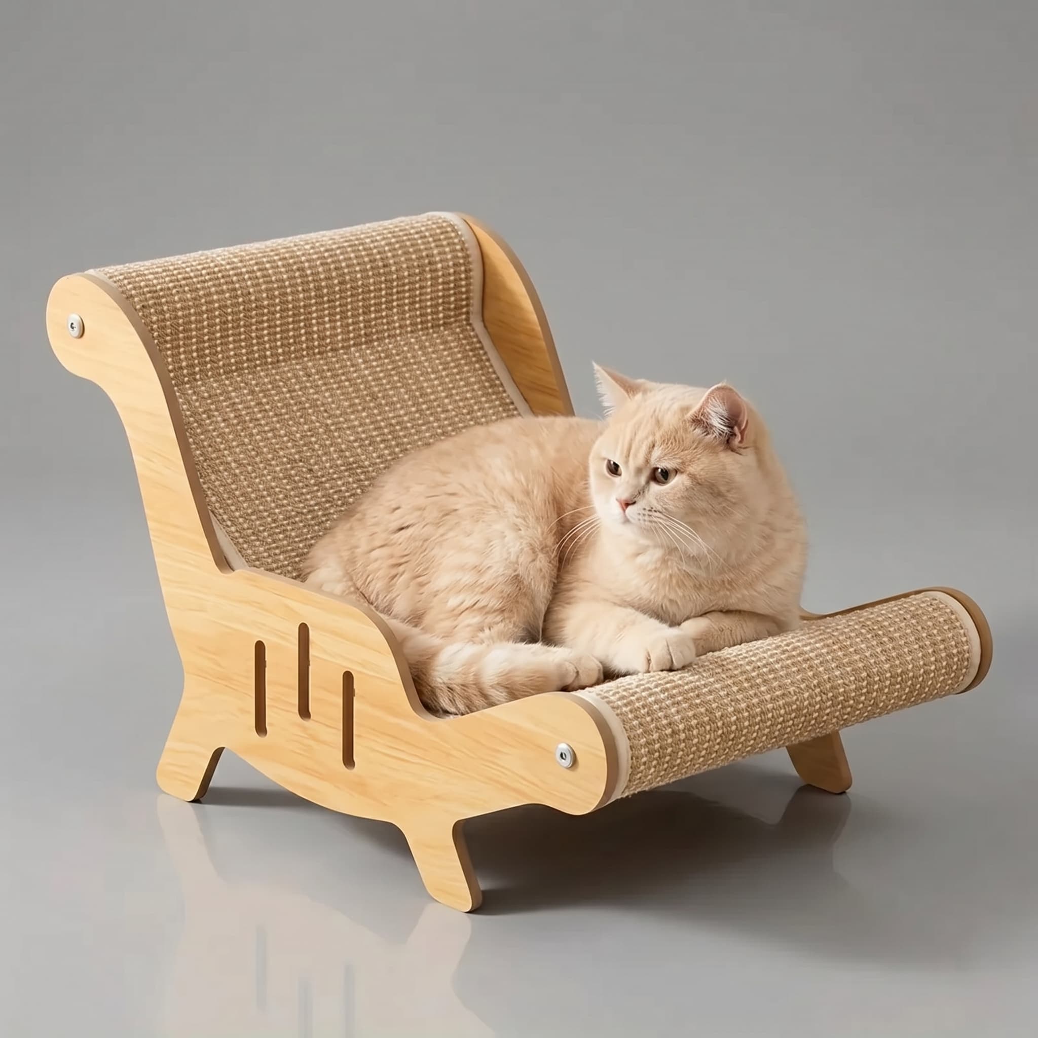 Sisal-Kratzmatte und Bett für Katzen, wiederverwendbar