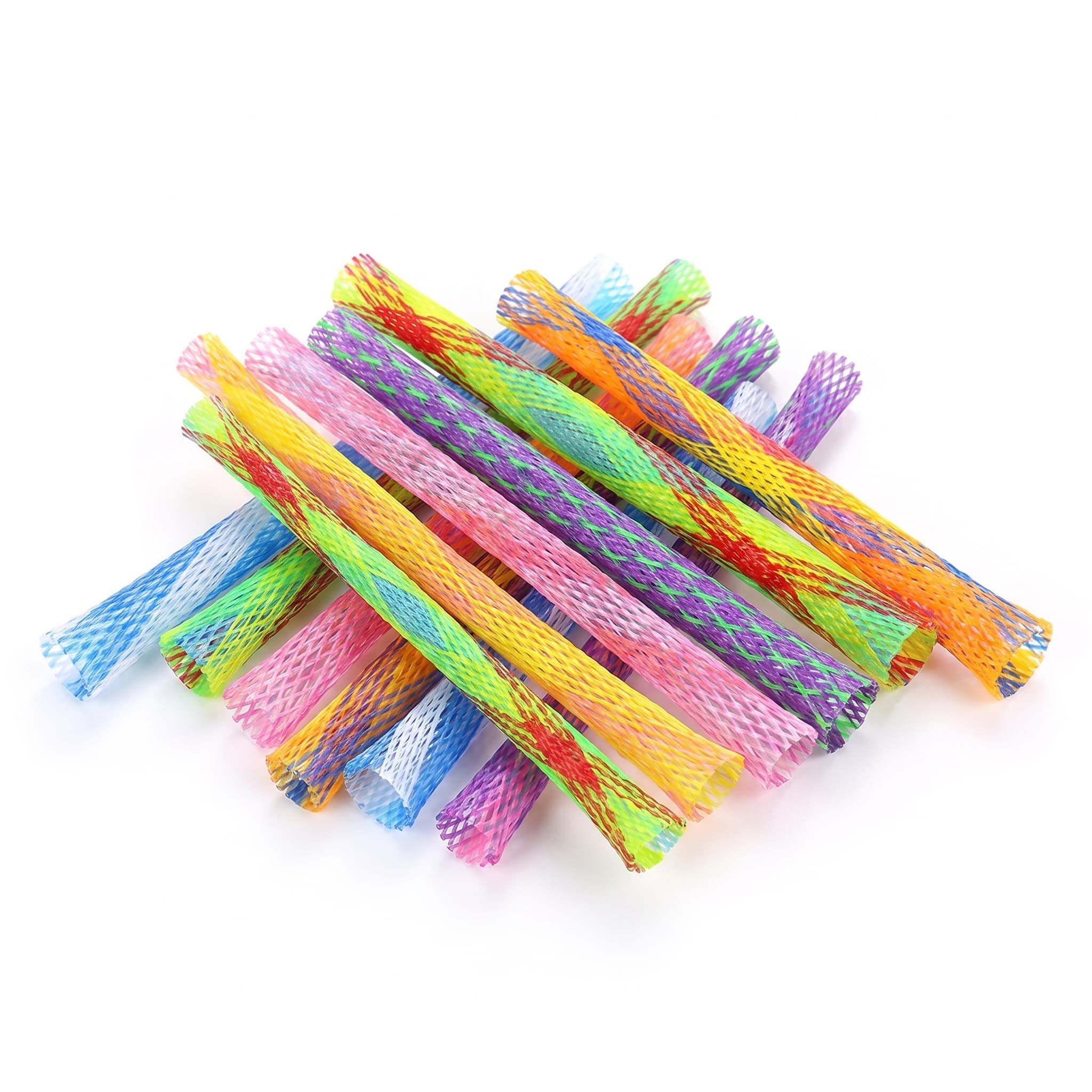 Bunte Flexspiralen für Katzen, elastisches Spielzeug-Set