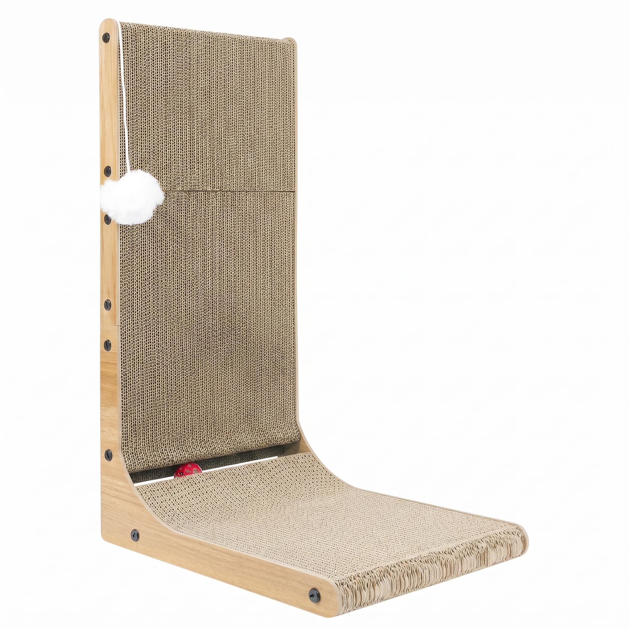 L-förmiges Katzen-Kratzbrett, 68 cm vertikaler Wandkratzer